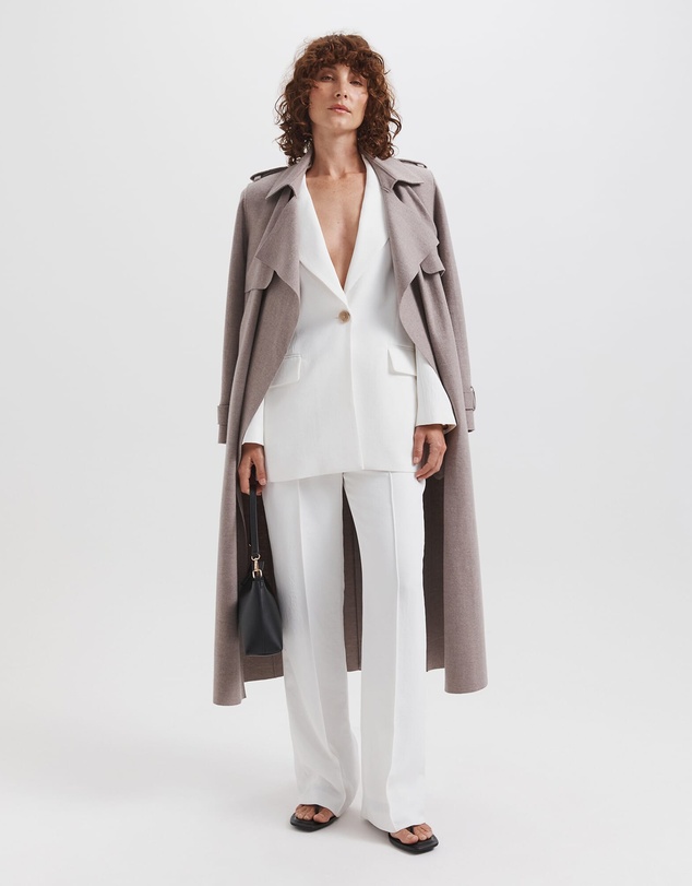 SABA - Karla Wool Longline Trench Coat