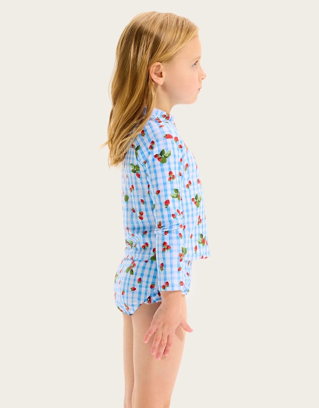 Seafolly - Beach Picnic Frill Rashguard Set - Kids