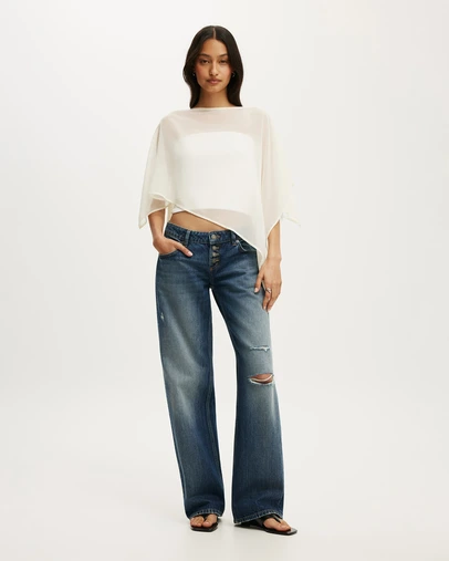 Cotton On - Chiffon Poncho