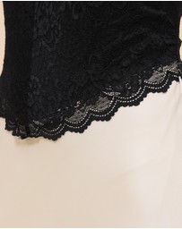 CHANCERY - Georgie Halter Neck Lace Panelled Maxi Dress