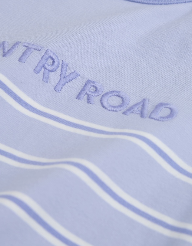 Country Road - Organically Grown Cotton Stripe Logo T-shirt Bodysuit
