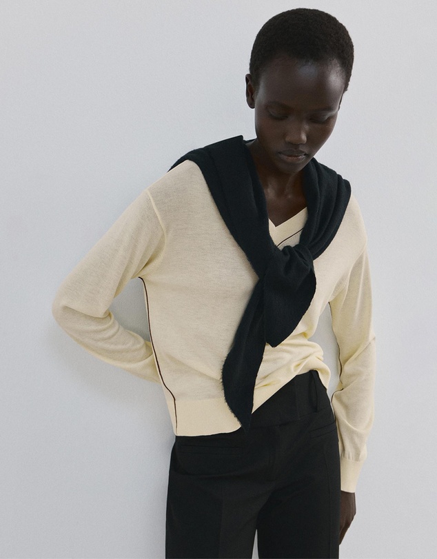 M.N.G - V-Neck Knit Sweater