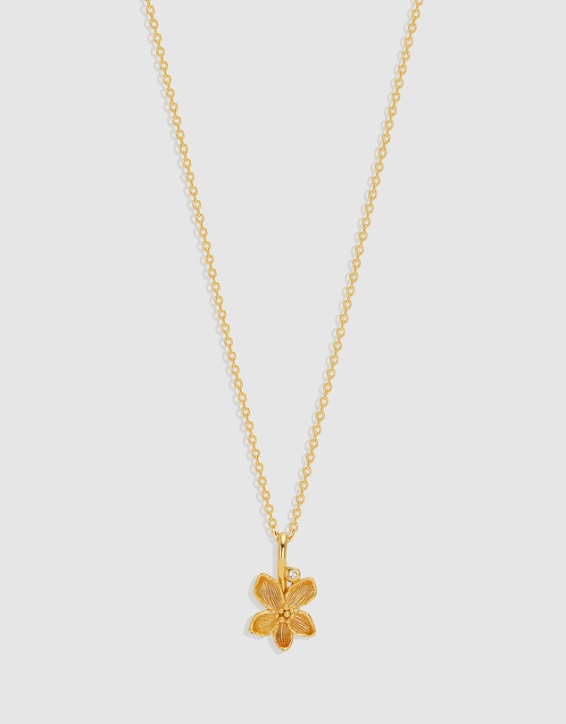 By Charlotte - Violet February Birth Flower Necklace