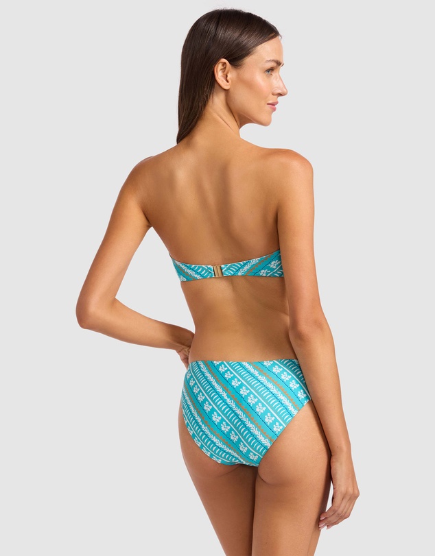 Seafolly - Drift Club Bandana Ring Front Bandeau Bikini Top
