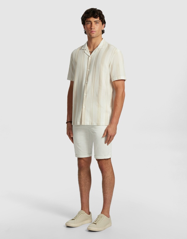yd. - Aruba Stripe Cotton Shirt