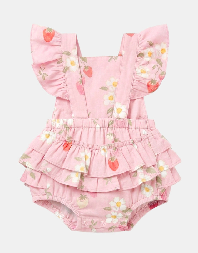 Toshi - Baby Romper Strawberry Fields