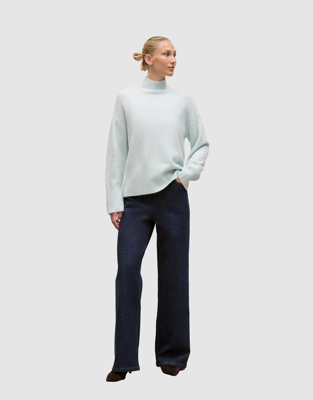 Trenery - Alpaca Merino Blend Relaxed Mock Neck