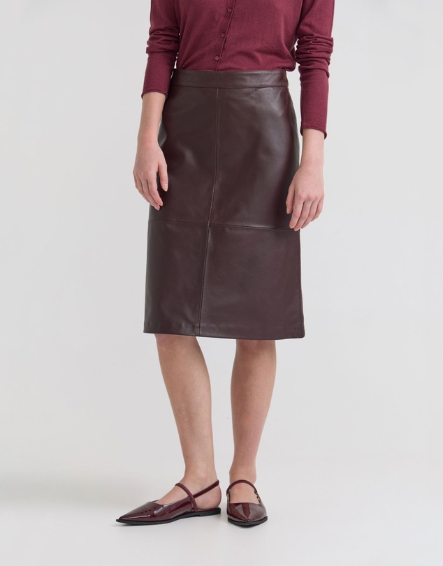 Oxford - Nina Nappa Leather Skirt