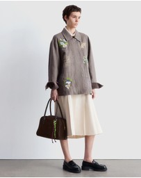 & Other Stories - Embroidered Shirt Jacket