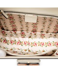 Pre-Loved by Azura Reborn - Pre-Loved Calfskin Frame Print Bamboo Top Handle Bag