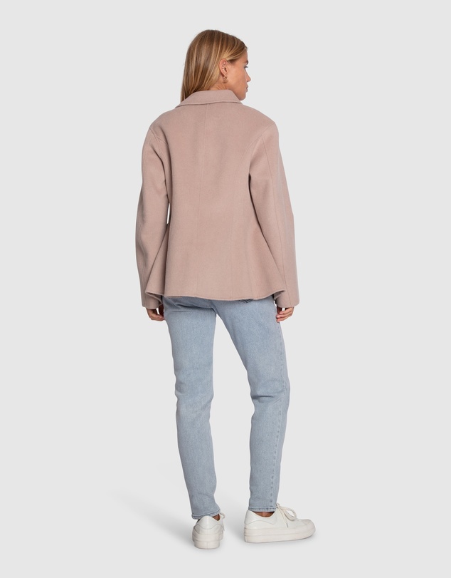 Belle & Bloom - Stuck On You Wool Blend Cinched Waist Blazer