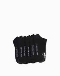 Calvin Klein - Womens Monogram Cushion Low Cut Socks