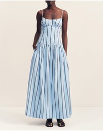 Shona Joy - Saxon Panelled Bustier Maxi Dress