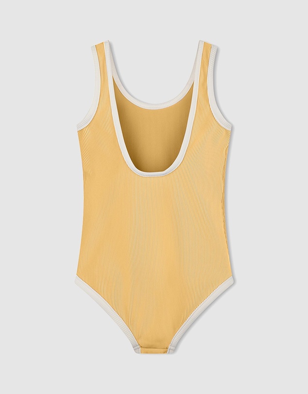 Zulu & Zephyr Mini - Mini Stripe Rib Scoop One Piece - Kids