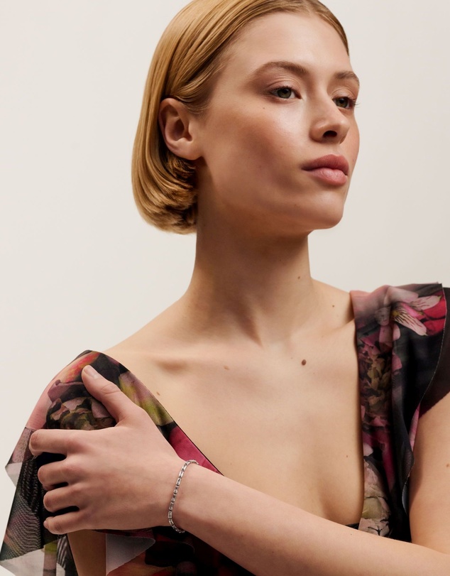 Ted Baker - Isela Crystal Baguette Slinky Adjustable Bracelet