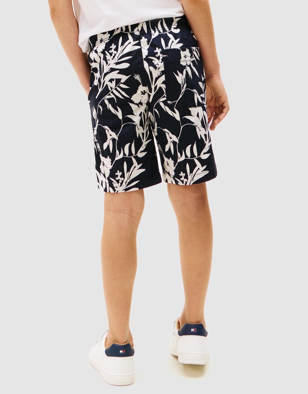 Tommy Hilfiger - Floral Print Poplin Shorts - Kids