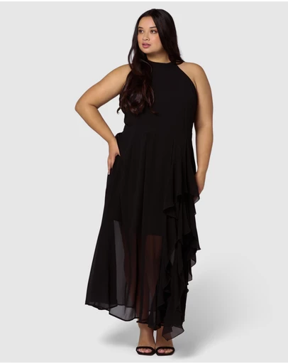 Pink Dusk by Curve Project - Kiss Kiss Maxi Dress