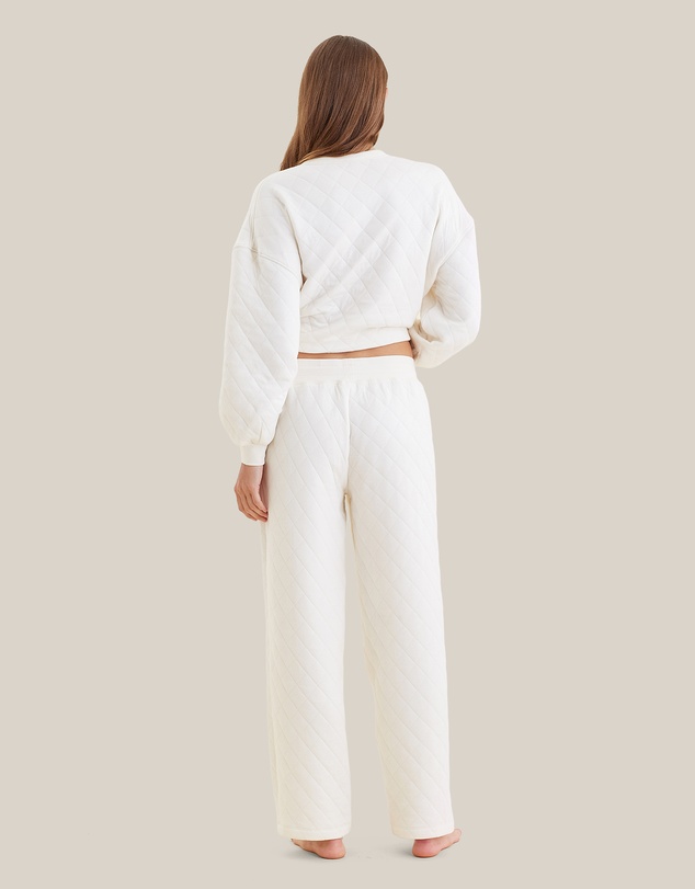 Papinelle - Quilted Cotton Straight Leg Pant