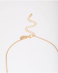 Lovisa - Gold Plated Dainty Cupchain Floral Necklace