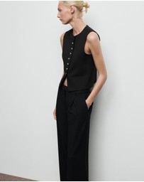 M.N.G - Pleated Wide Leg Trousers