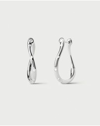 PDPAOLA - Air Mini Silver Hoop Earrings