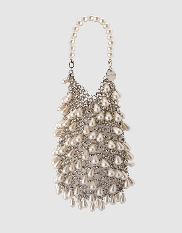 Olga Berg - Jaden Pearl Chainmail Bag