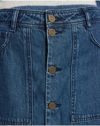 Marcs - Paolo Button Front Denim Skirt