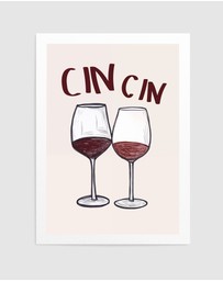 Olive et Oriel - Cin Cin by Andreas Magnusson Art Print