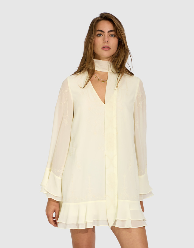 Belle & Bloom - Dream About Me Tie Neck Dress