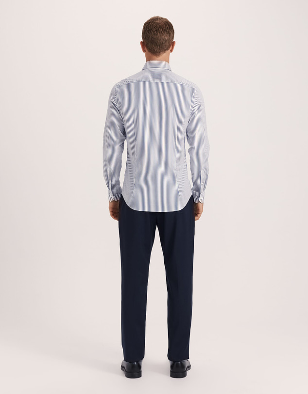 SABA - Calvin Long Sleeve Slim Stripe Shirt