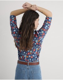 Seasalt - Seasalt Cornwall Blue Wavecrest Shirt