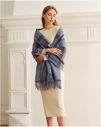 Ozwear Connection Uggs - Ugg 100% Australian Merino Wool Reversible Wrap Steel Blue