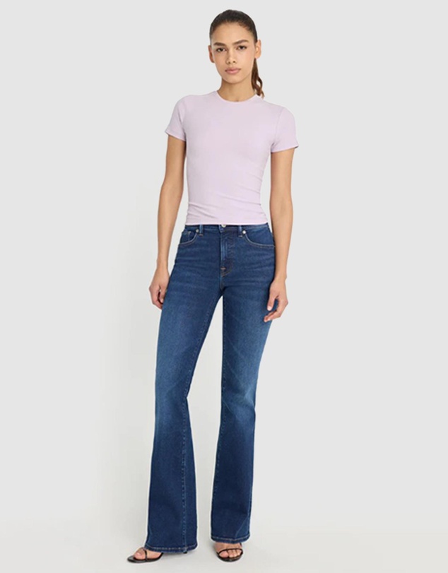 Good American - Compression Good Legs Flare Jeans