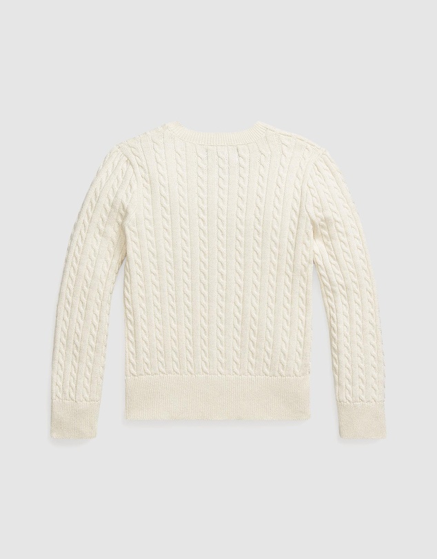 Polo Ralph Lauren - Metallic Mini-Cable Cardigan - ICONIC EXCLUSIVE - Kids