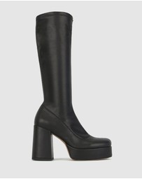 Betts - Preach Tall Platform Sock Boots