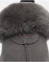 EVERAU - Australian Shepherd Ugg Waffle Platform Cow Suede Upper House Shoes