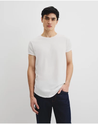 Country Road - Australian Cotton Longline Garment Dye T-shirt