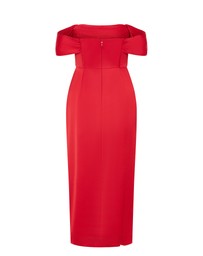 City Chic - Plus size Forbidden Love Maxi Dress - red