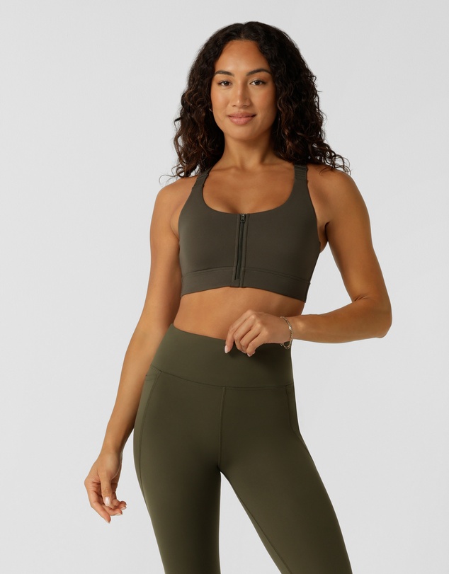 Lorna Jane - Easy Zip On Max Support Sports Bra