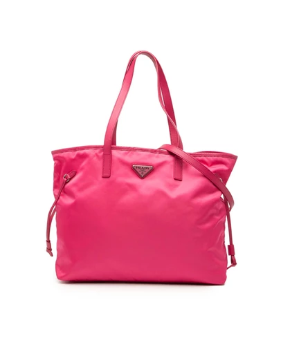 Pre-Loved by Azura Reborn - Pre-Loved Saffiano Trimmed Tessuto Open Convertible Tote