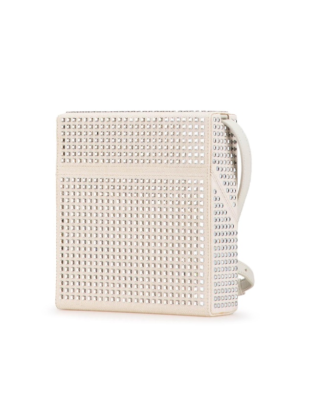 Pre-Loved by Azura Reborn - Pre-Loved bottega veneta The Pouch CrystalEmbellished Canvas Crossbody
