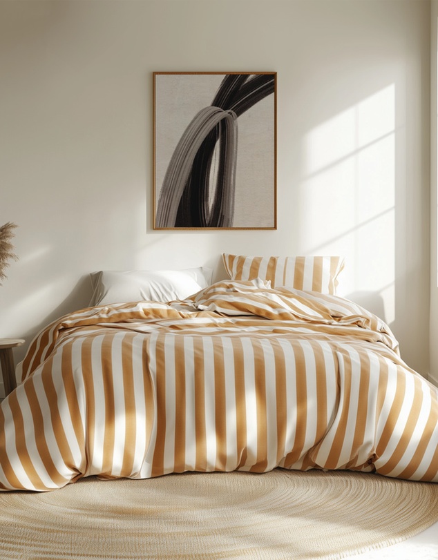 Olive et Oriel - Brownstrokes No 1 by Treechild Art Print