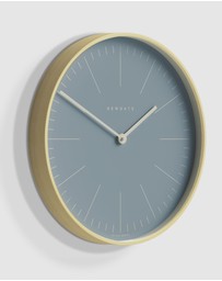 Newgate - Newgate Mr Clarke Clock Pale Wood Pill Blue Dial 128