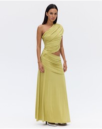 Third Form - Crave Rouched Floor Length Dress