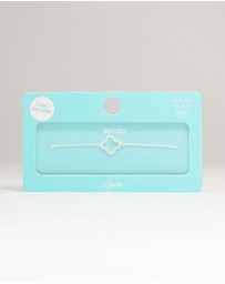 Lovisa - Sterling Silver Cubic Zirconia Flower Bracelet