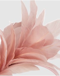 Max Alexander - Modern Dusty Pink Racing Fascinator
