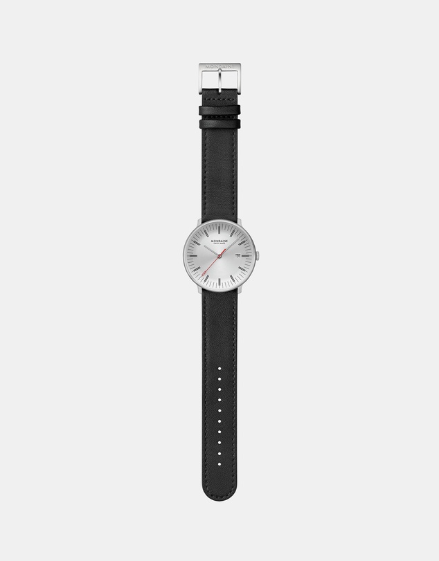 Mondaine - Mondaine Doppio 41mm Vegan Leather Watch