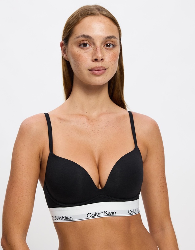 Calvin Klein - Icon Cotton Modal Push-Up Plunge Bra