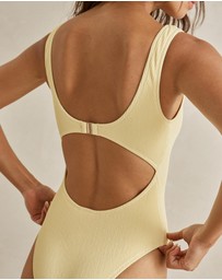 Rhythm - Essential Rib Square Neck One piece - ICONIC EXCLUSIVE