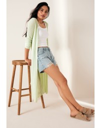 NEXT - Longine Linen Rib Cardigan